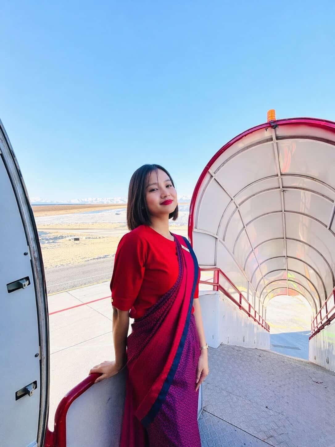 Nameirakpam Julia Devi, Cabin Crew at Air India